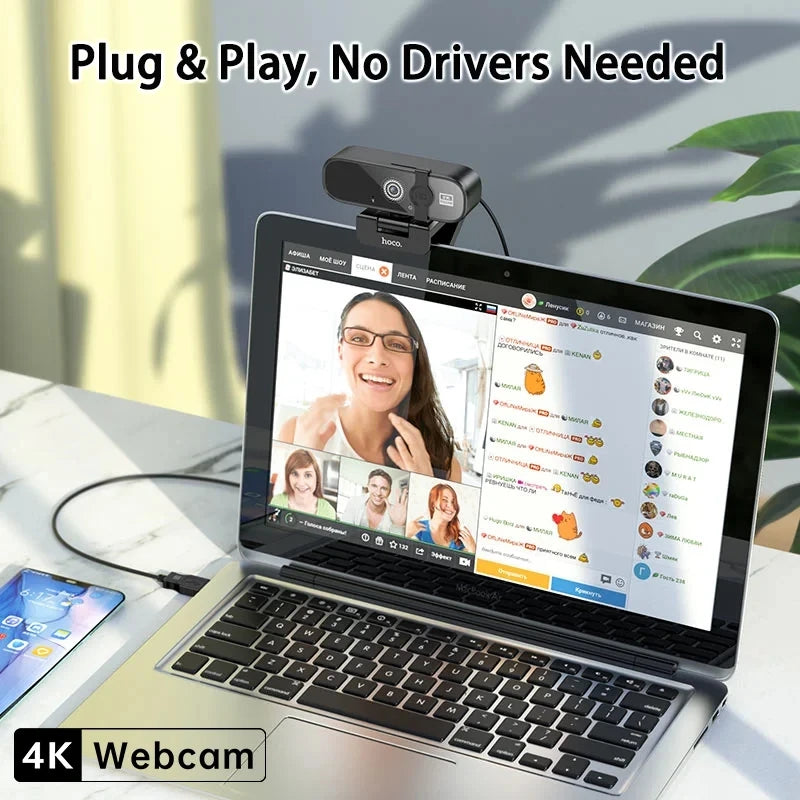 Xiaomi Q1 4K Webcam 2K Autofocus USB Camera 1080P HD With Microphone Computer Camera For Living/Video Call/Conference 2025 New