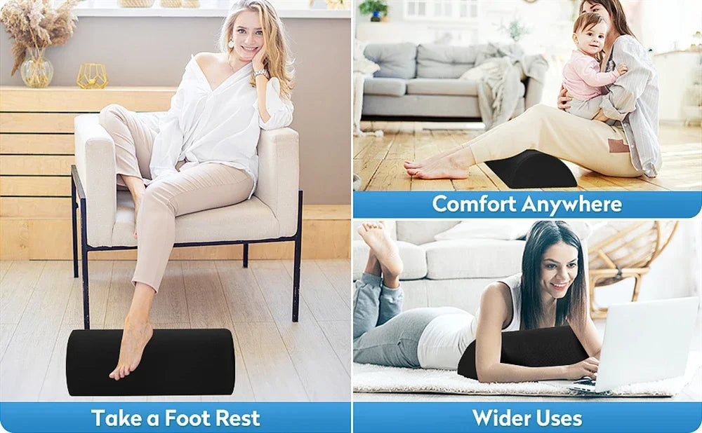 Comfort Foot Rest Under Desk All-Day Pain Relief & Leg Support Stool Under Desk Foot Rest Ergonomic for Home Office Work, Gaming