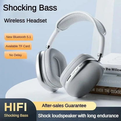 NEW P9 Pro Max Air Wireless Bluetooth Headphones Noise Cancelling Earphones Mic Pods Over Ear Sports Gaming Headset For Apple