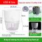 AS High Transparent Series Self Watering Planter Double-layer Resin Flowerpots Desktop Plant Pot for Horticultural Planting Pots