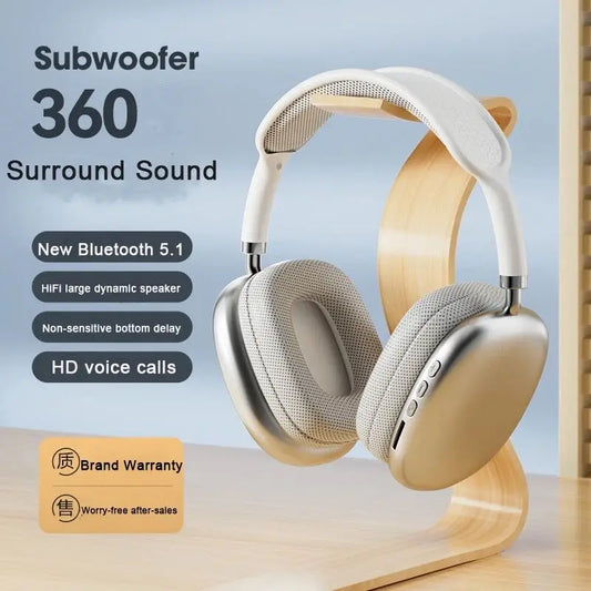 NEW P9 Pro Max Air Wireless Bluetooth Headphones Noise Cancelling Earphones Mic Pods Over Ear Sports Gaming Headset For Apple