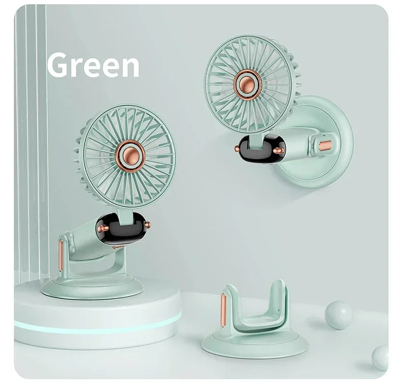Handheld Mini Fan Portable USB Rechargeable, Foldable Neck Fan with 5 Speeds & Phone Holder, for Outdoor/Desk Use, Lightweight