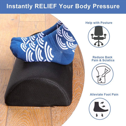 Comfort Foot Rest Under Desk All-Day Pain Relief & Leg Support Stool Under Desk Foot Rest Ergonomic for Home Office Work, Gaming