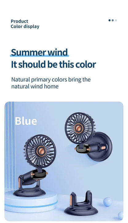 Handheld Mini Fan Portable USB Rechargeable, Foldable Neck Fan with 5 Speeds & Phone Holder, for Outdoor/Desk Use, Lightweight
