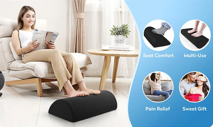 Comfort Foot Rest Under Desk All-Day Pain Relief & Leg Support Stool Under Desk Foot Rest Ergonomic for Home Office Work, Gaming